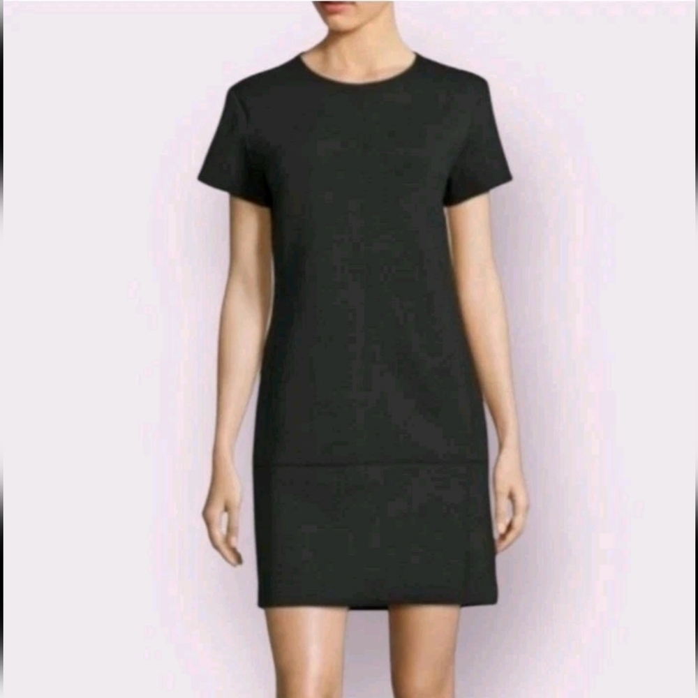 Polo Ralph Lauren Black Short Sleeve Neoprene Sheath Cocktail Dress Size 4
